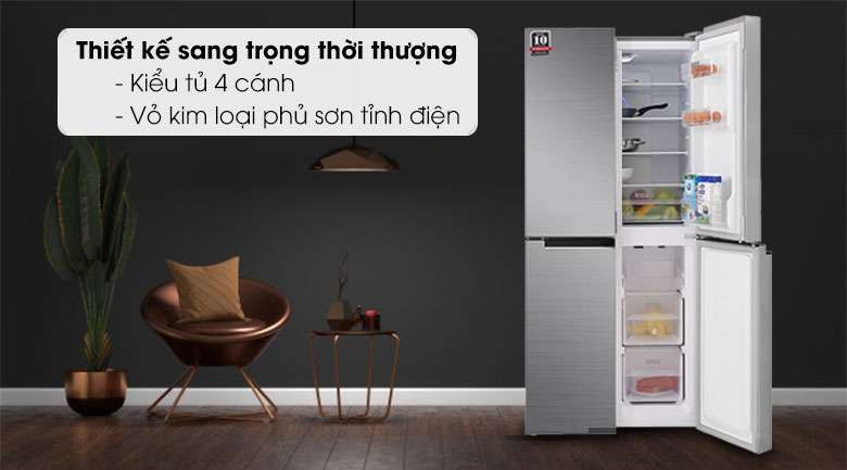 Tủ lạnh Sharp Inverter 401 lít SJ-FXP480V-SL - Thiết Kế 