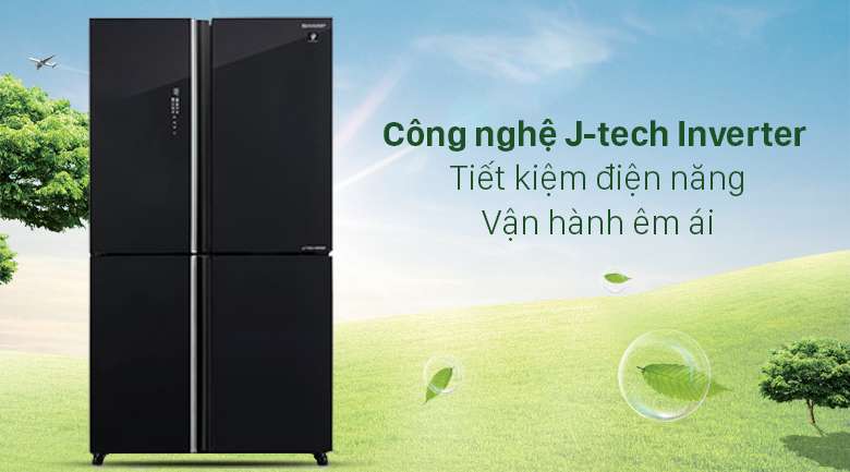 Tủ lạnh Sharp Inverter 572 lít SJ-FXP640VG-BK - Tiết kiệm điện