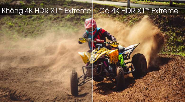 Chip 4K HDR X1 Extreme xử lý hình ảnh mạnh mẽ