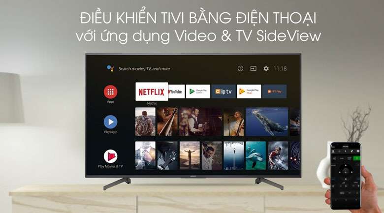 Video & TV SideView-Tivi LED Sony KD-55X8000G