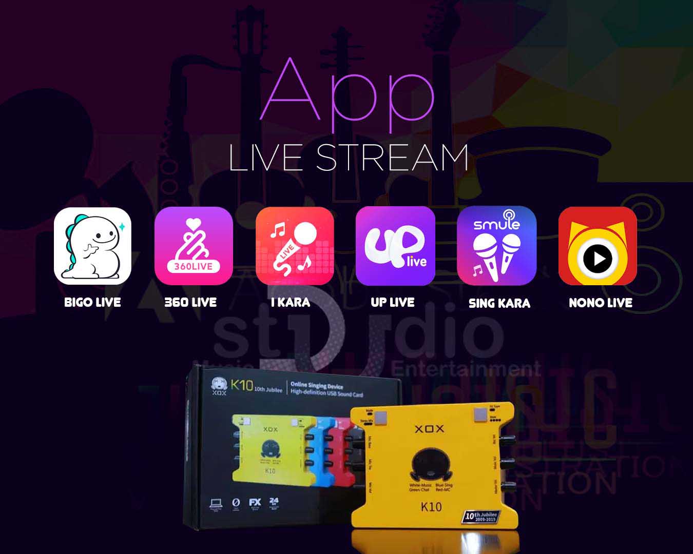 soundcard-xox-k10-jubilee-phien-ban-10-nam-app-livestream