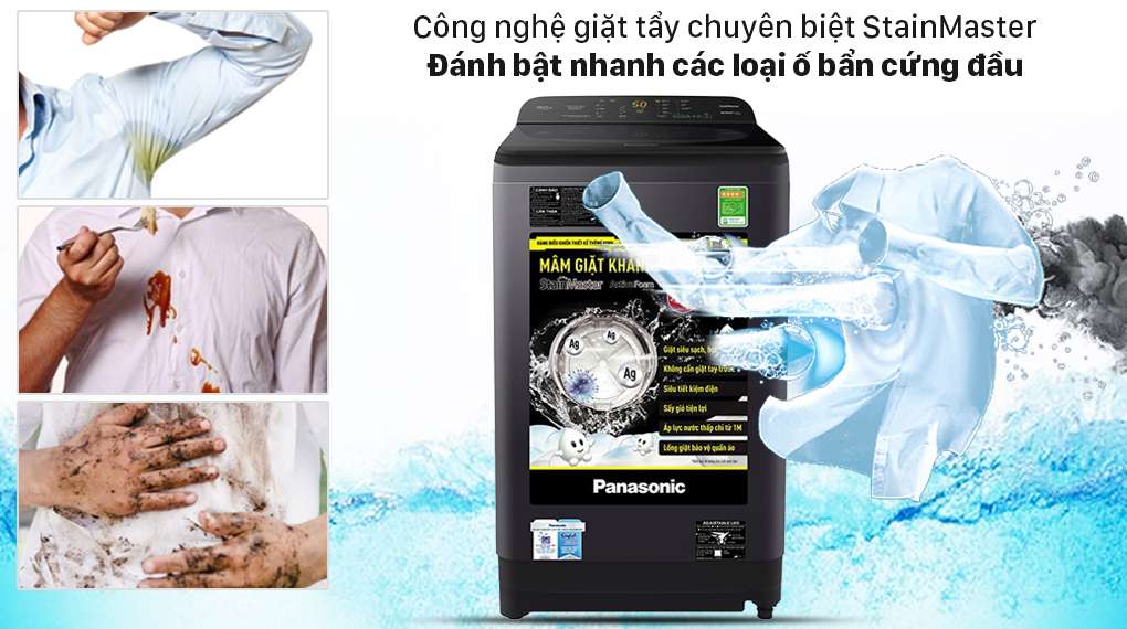 Máy giặt Panasonic 9 Kg NA-F90A9BRV - StainMaster