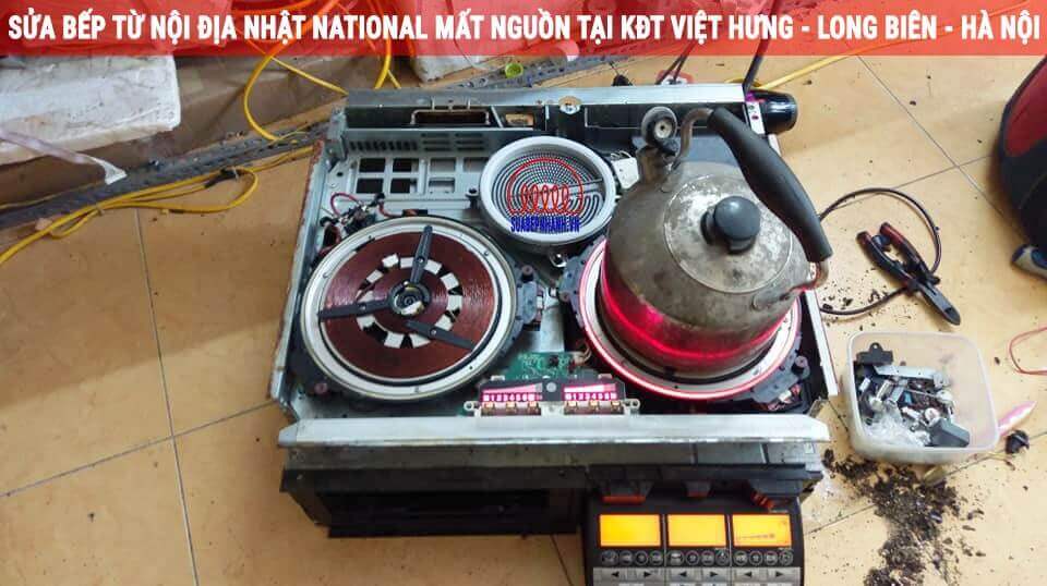 Sửa bếp từ nội địa Nhật National mất nguồn tại KĐT Việt Hưng - Long Biên - Hà Nội