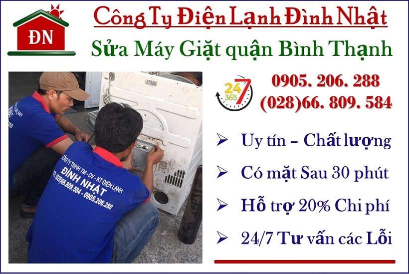 Sửa máy giặt quận Bình Thạnh Chất lượng số 01 TPHCM