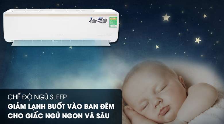 Chế độ ngủ đêm - Máy lạnh TCL Inverter 1 HP TAC-10CSI/KE88N