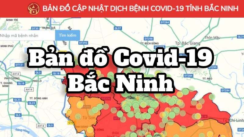 Cách xem bản đồ Covid-19 Bắc Ninh vùng xanh vùng đỏ 