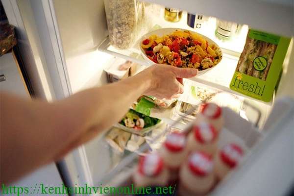 tiết kiệm điện cho tủ lạnh bằng cách không để thức ăn nóng vào tủ