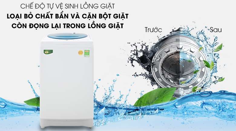 Tác dụng và cách sử dụng tính năng vệ sinh lồng giặt máy giặt Toshiba