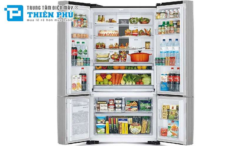 Tủ Lạnh Hitachi Inverter 640 Lít R-FWB850PGV5(GBK) 4 Cánh