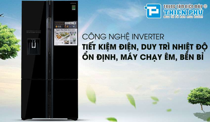 Tủ Lạnh Hitachi Inverter 587 Lít R-WB780PGV6X(GBK/XGR) 4 Cánh