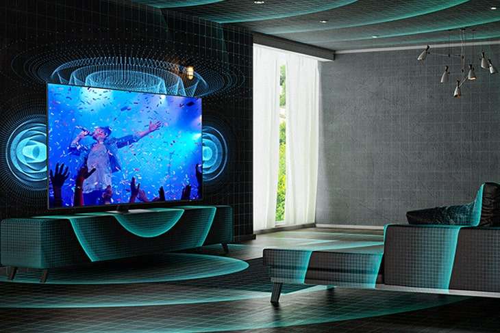 Công nghệ SpaceFit Sound điều chỉnh âm thanh phù hợp với mọi không gian nội thất