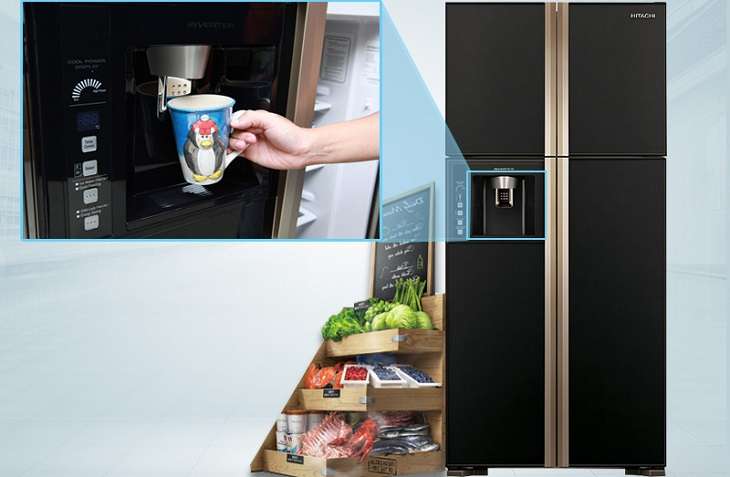 Tủ lạnh tráng gương Hitachi