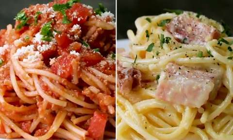 Chỉ với lò vi sóng, bạn có thể nấu 2 món mì spaghetti - Ngôi sao