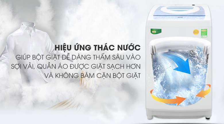 Hiệu ứng thác nước - Máy giặt Toshiba Inverter 9kg AW-DC1005CV