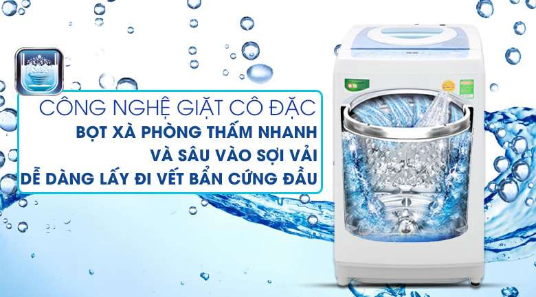 Giặt cô đặc bằng bọt khí - Máy giặt Toshiba Inverter 9kg AW-DC1005CV