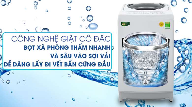 Giặt cô đặc - Máy giặt Toshiba 9kg AW-G1000GV WG