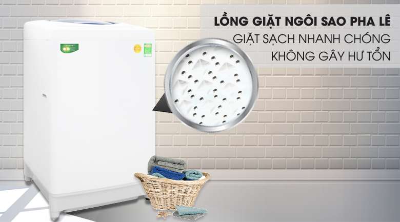 Lồng giặt ngôi sao pha lê - Máy giặt Toshiba 10 kg AW-G1100GV WB