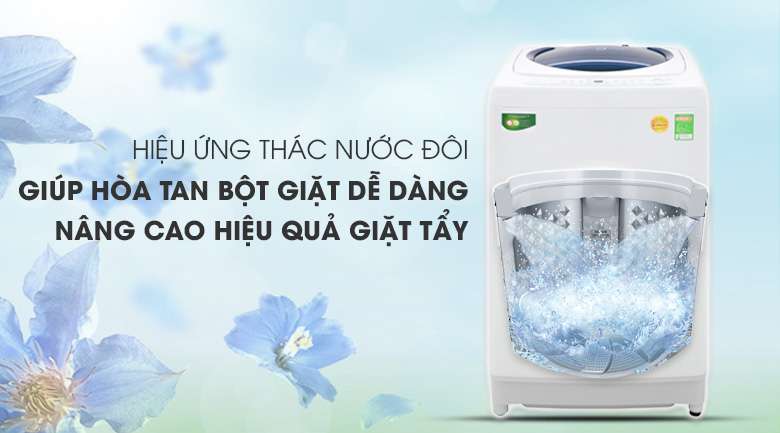 Hiệu ứng thác nước đôi - Máy giặt Toshiba 10 kg AW-G1100GV WB