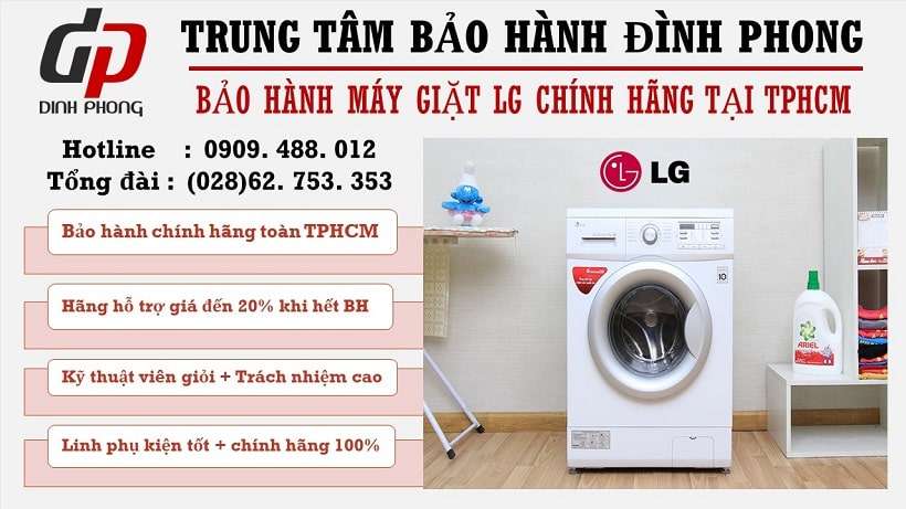 Trung tâm bảo hành máy giặt LG tại Tphcm