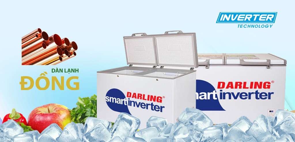 Tủ đông Darling Smart Inverter DMF-3699WSI (370 lít) - Darling Việt Nam