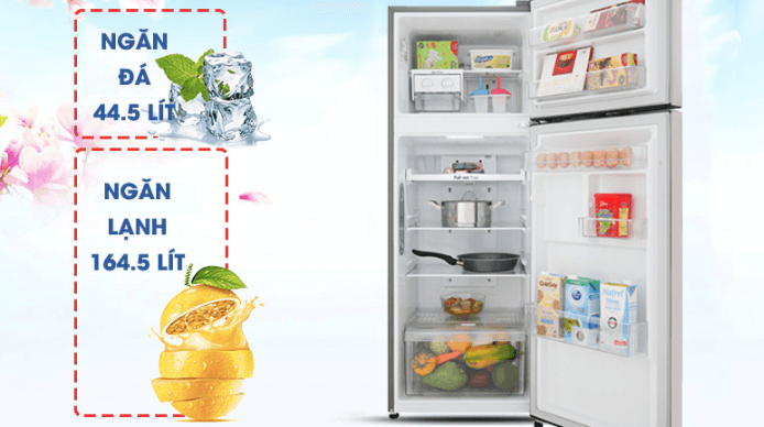 Tủ lạnh LG – GN – L208PN với thiết kế tinh xảo và dung tích lớn.