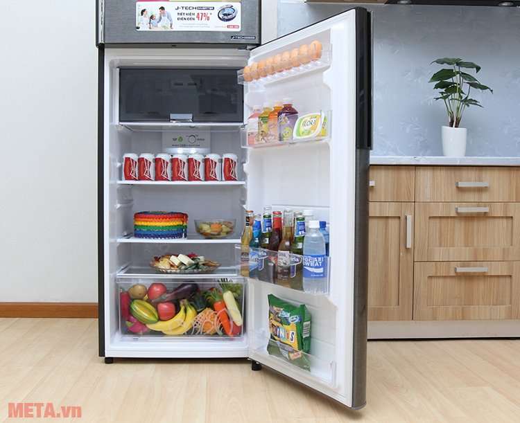 Tủ lạnh Sharp inverter SJ-X346E-DS màu bạc sẫm 