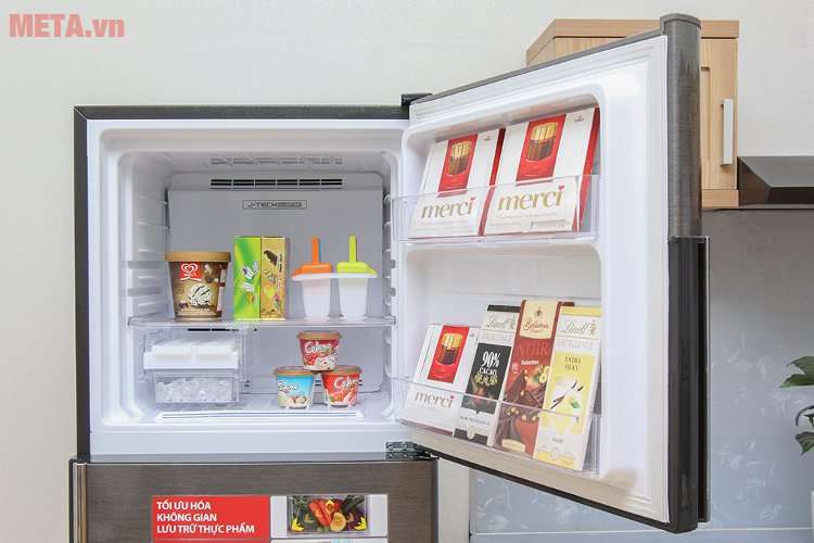 Tủ lạnh Sharp inverter SJ-X346E-DS có dung tích ngăn đá 75 lít 