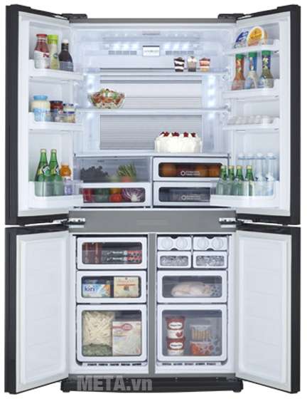Tủ lạnh side by side Sharp SJ-FX630V-ST