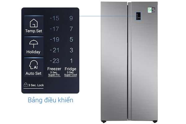 4. Chế độ ngày nghỉ holiday tiện ích trên tủ lạnh AQR-S480XA(SG)