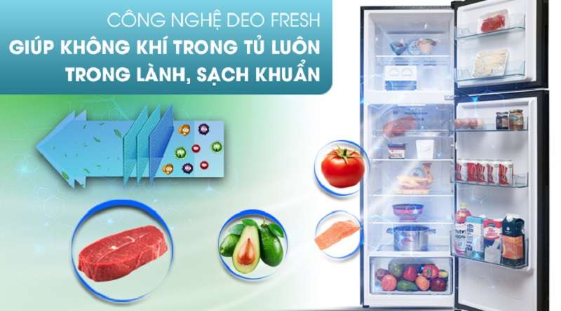 Kháng khuẩn, khử mùi với công nghệ Deo Fresh - Tủ lạnh Aqua Inverter 270 lít AQR-IG288EN (GB) 