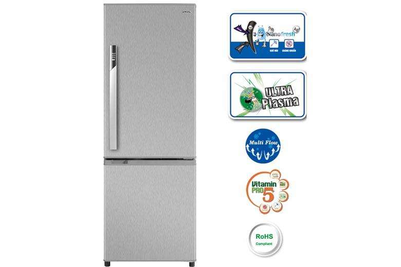 Tủ lạnh thiết kế hiện đại với nhiều tính năng làm lạnh kháng khuẩn hiệu quả