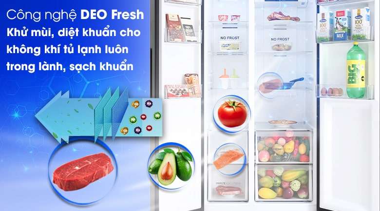 Tủ lạnh giá rẻ này có thể loại bỏ vi khuẩn, không khí lạnh ổn định nhờ DEO Fresh