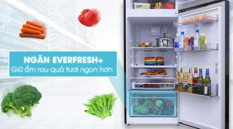 Tiện lợi với ngăn bảo quản rau củ EverFresh - Tủ lạnh Beko inverter 360 lít RDNT360E50VZWB