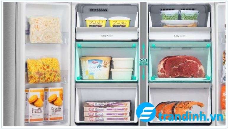 3 Tủ lạnh multidoor Casper RM-522VBW phù hợp với nhiều hộ gia đình