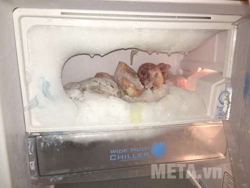 Tủ lạnh đóng tuyết dẫn đến thực phẩm không được bảo quản tốt