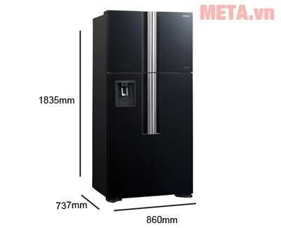 Tủ lạnh Hitachi 540L Inverter R-W690PGV7-GBW