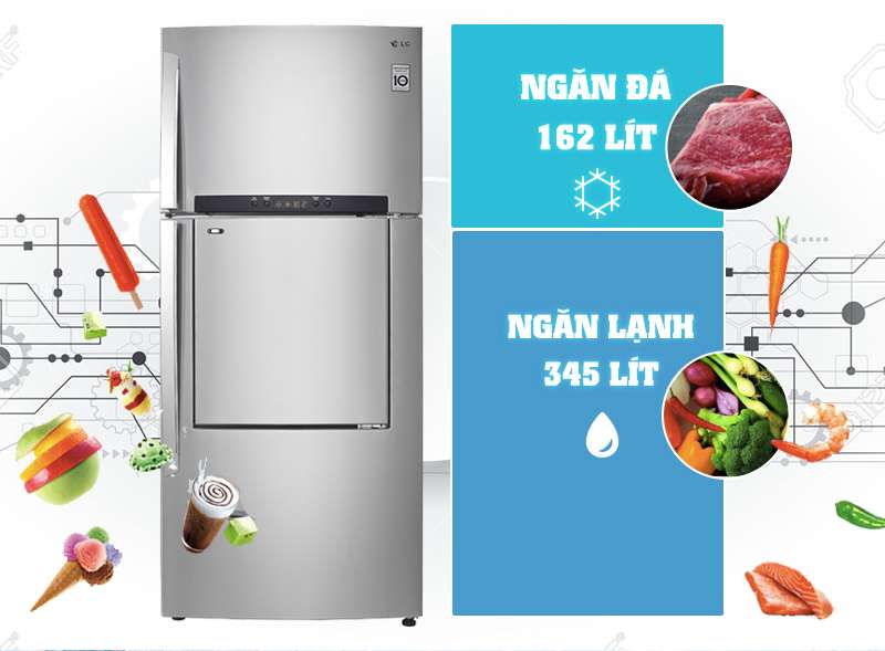 Tủ lạnh LG GR-L702SD có thiết kế đẹp mắt