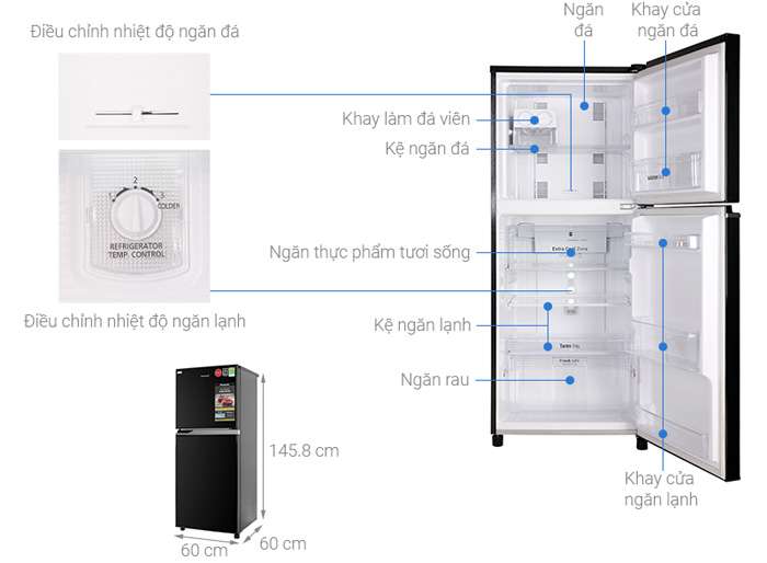 Tủ lạnh Panasonic NR-BL263PKVN