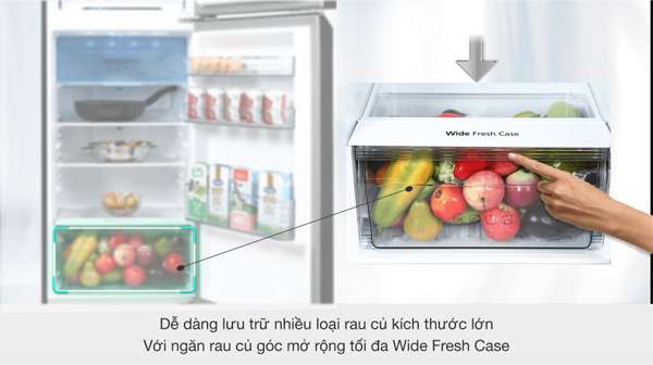 Tủ lạnh Panasonic Inverter 306L NR-TV341VGMV (Mới 2021)
