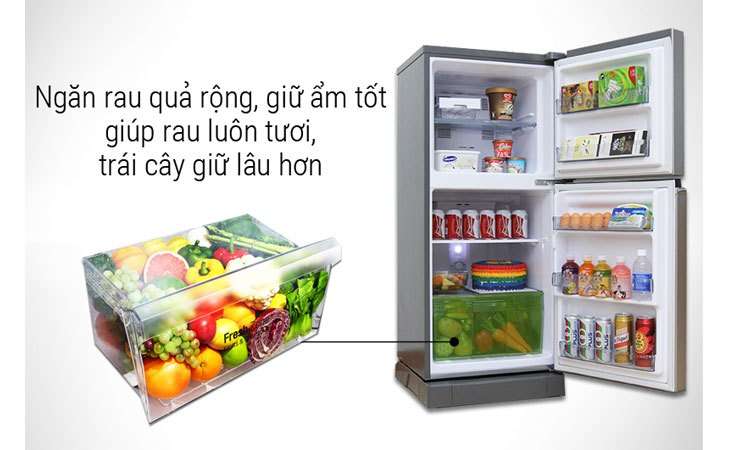 Tủ lạnh Panasonic NR-BA178VSVN 152 lít ngăn rau quả giữ ẩm tốt