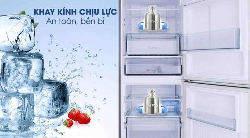 Khay kính chịu lực-Tủ lạnh Panasonic Inverter 255 lít NR-BV289QSV2