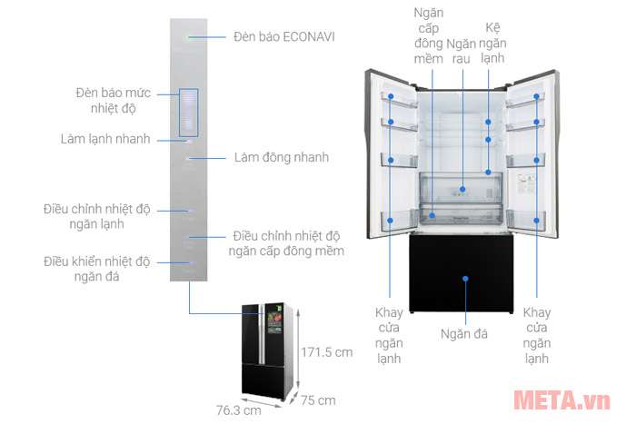 Tủ lạnh Panasonic 