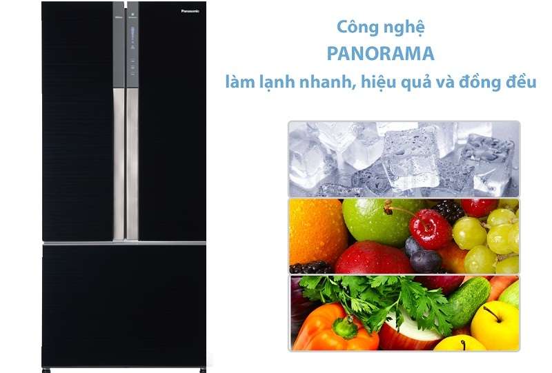 Công nghệ làm lạnh Panorama độc quyền Panasonic làm lạnh đồng đều hiệu quả - Tủ lạnh Panasonic Inverter 491 lít NR-CY558GKVN