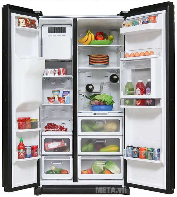 Tủ lạnh side by side 518 lít Samsung RSH5ZLMR1 với dung tích tủ lớn.