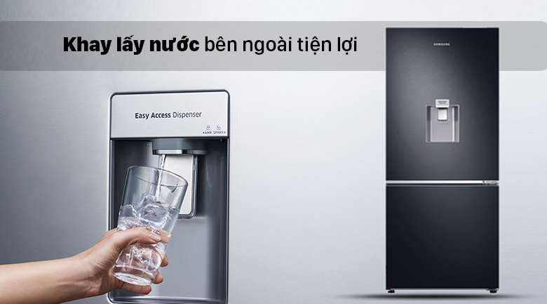 Lợi ích của tính năng lấy nước bên ngoài trên tủ lạnh Samsung