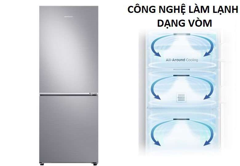Công nghệ làm lạnh dạng vòm - Tủ lạnh Samsung Inverter 280 lít RB27N4010S8/SV