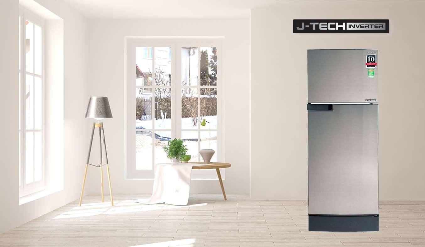 Tủ lạnh Sharp SJ-X196E-SL công nghệ J-tech Inverter