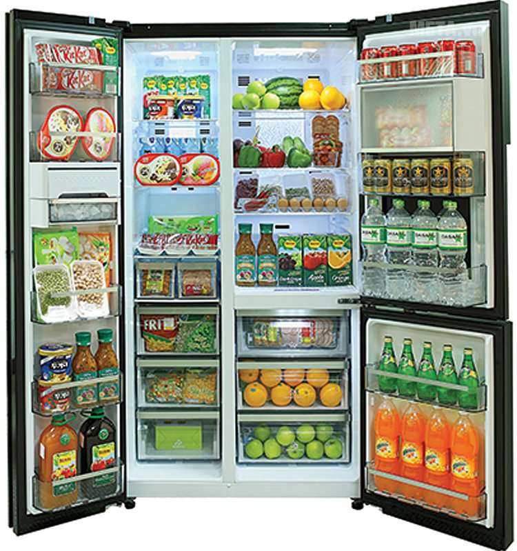 Tủ lạnh 779 lít Sharp SJ-CX903-RK thiết kế 3 cửa tiện dụng