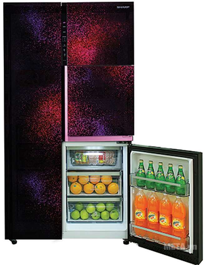 Tủ lạnh 779 lít Sharp SJ-CX903-RK thiết kế nhiều ngăn với dung tích lớn
