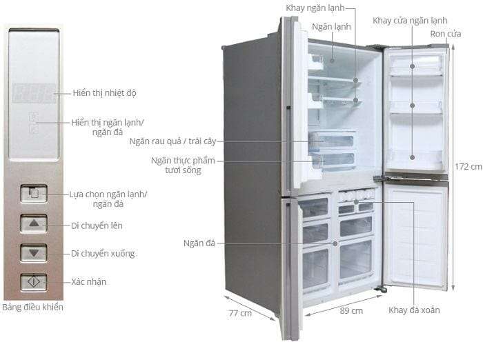 Tủ lạnh Sharp SJ-FX630V-ST